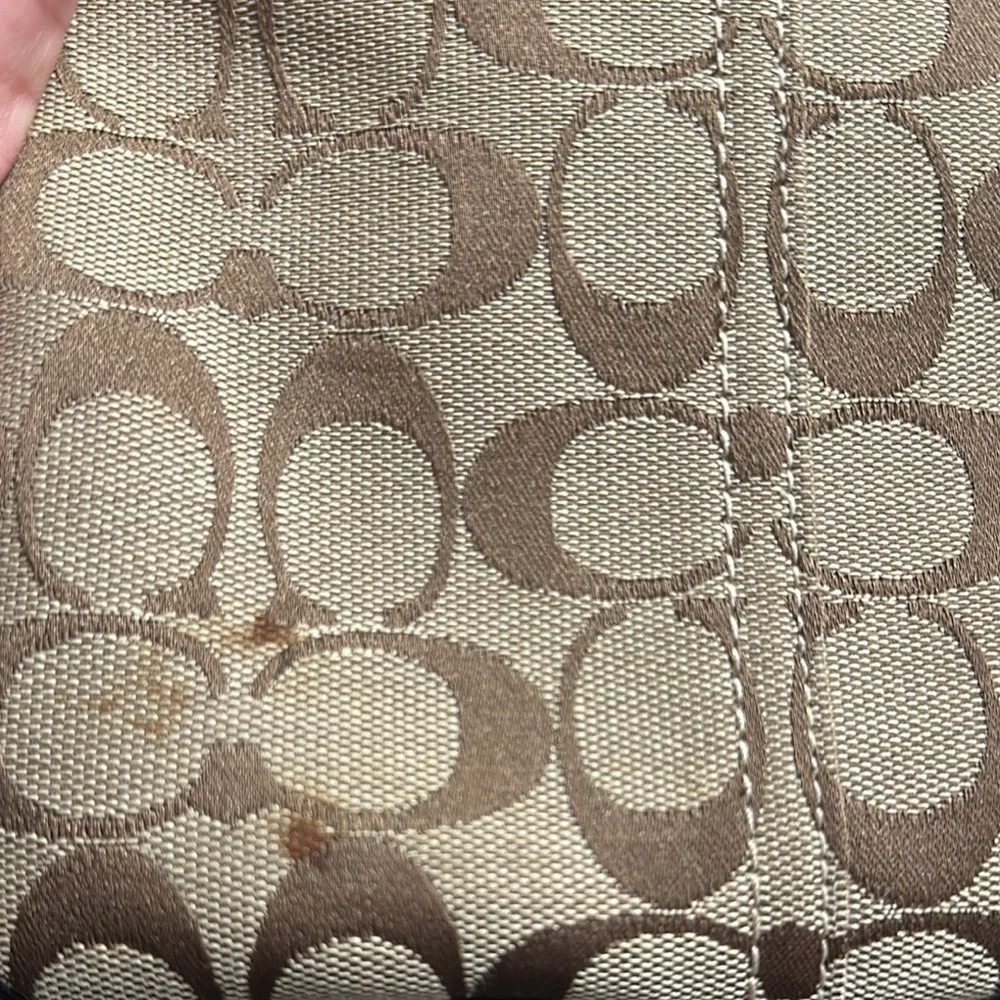 Coach Tan and Black Crossbody Bag